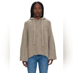 Pistola Elena Oversized Hoodie Sweater Size M/L Taupe Wool Alpaca Blend Cozy